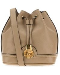 Chloé - Chlo Cappuccino Leather Bucket Bag - Lyst