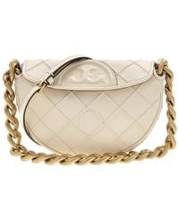 Tory Burch - Mini Fleming Soft Crescent Bag - Lyst