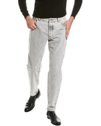 Brunello Cucinelli - Stone Denim Jeans, Brand Size 46 (Us - Lyst