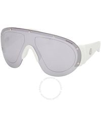 Moncler - Rapide Smoke Mirrored Shield Sunglasses Ml0277 21c 00 - Lyst