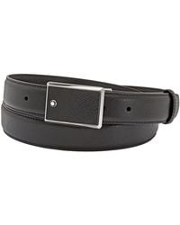 Montblanc - Saffiano Leather Belt 114421 - Lyst