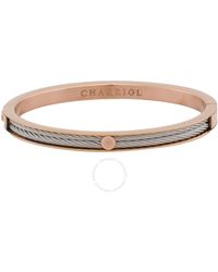 Charriol - Forever Thin Pvd Steel Cable Bangle - Lyst