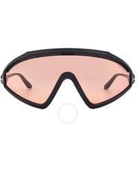 Tom Ford - Lorna Amber Shield Sunglasses Ft1121 01e 00 - Lyst