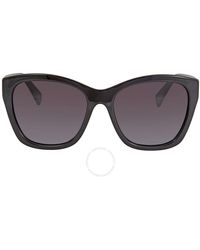Ferragamo - Grey Gradient Cat Eye Sunglasses Sf957s 001 56 - Lyst