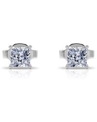 Tresorra - 14K Princess Cut Earth Mined Diamond Stud Earrings - Lyst