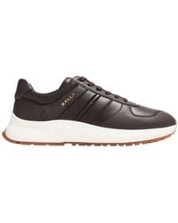 Bally - Darsyl Grained Leather Low-Top Sneakers - Lyst