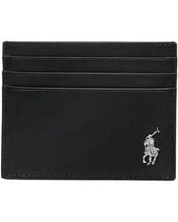 Polo Ralph Lauren - Logo Motif Leather Card Case - Lyst