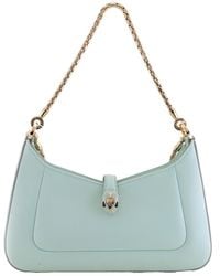 BVLGARI - Small Serpenti Baia Leather Shoulder Bag - Lyst