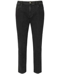 Emporio Armani - Slim Fit Cotton Denim Jeans, - Lyst