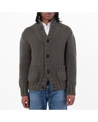 Ferragamo - High Neck Long Sleeve Cardigan - Lyst