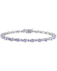 Amour - 4 1/3 Ct Tgw Tanzanite X-Link Bracelet - Lyst