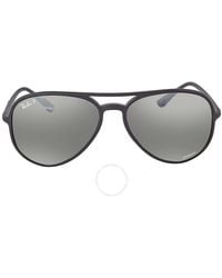 Ray-Ban - Chromance Silver Mirror Aviator Sunglasses Rb4320ch 601s5j 58 - Lyst