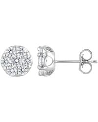 Brilliant Diamond - 1 Carat Round Lab Grown Diamond Stud Earrings - Lyst