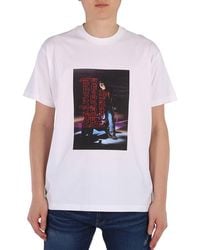 Burberry - Optic Photo Print Cotton T-Shirt - Lyst