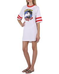 Moschino - Mickey Rat Print Shirt Dress - Lyst