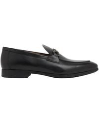 Ferragamo - Gancini Leather Loafers Black - Lyst