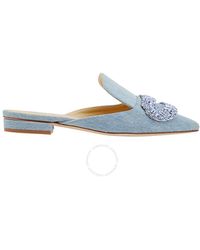 Giannico - Daphne Crystal-embellished Woven Flat S - Lyst