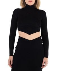 Burberry - Long Sleeve Turtleneck Top - Lyst