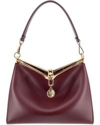 Etro - Luxury Burgundy Leather Mini Shoulder Bag - Lyst