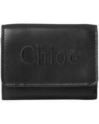 Chloé - Small Tri-Fold Leather Wallet - Lyst