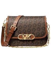 Michael Kors - Medium Empire Signature Logo Messenger Bag - Lyst