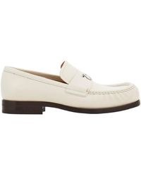 Ferragamo - Ferragamo Slip-On Leather Loafers - Lyst