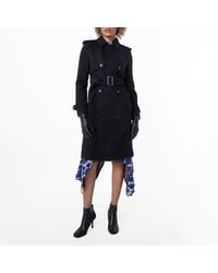 Burberry - Notched-Lapel Belted Cashmere Trench Coat, Brand Size 6 Us - Lyst