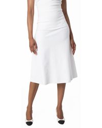 Ferragamo - Ferragamo A-Line Midi Skirt - Lyst