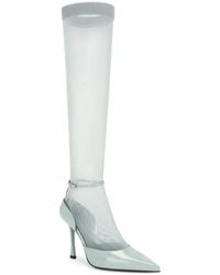 Givenchy - Show Stocking Pump 95Mm_Grey - Lyst