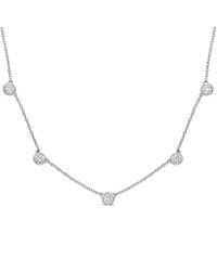 Amour - 2 1/4 Ct Dew Created Moissanite Yard Necklace - Lyst