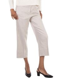 Max Mara - Avoriaz Oversize Stretch Cotton Trousers, Brand Size 40 Us - Lyst