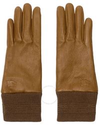 Burberry - Ekd Leather Gloves - Lyst