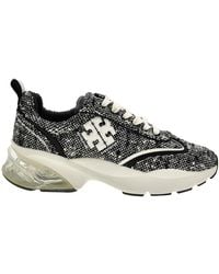 Tory Burch - Good Luck Tweed Trainers - Lyst