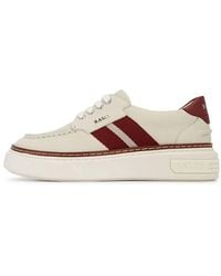 Bally - Mael Leather Low-Top Sneakers, Brand Size 10 Us - Lyst