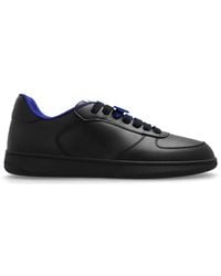 Burberry - Terrace Leather Low-Top Sneakers, Brand Size 39 Us - Lyst