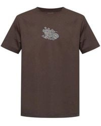 Burberry - Paisley Ekd Cotton Jersey T-Shirt - Lyst