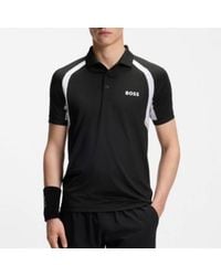 BOSS - Active Quick-Dry Slim-Fit Polo Shirt With Four-Way Stretch - Lyst