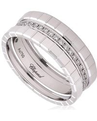 Chopard - 18K Ice Cube Diamond Ring - Lyst