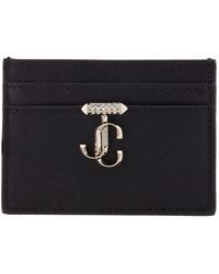 Jimmy Choo - Jc Emblem Leather Card Holder - Lyst