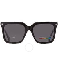 Polaroid - Polarized Grey Square Sunglasses Pld 4115/s/x 0807/m9 54 - Lyst
