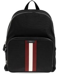 Bally - Code Nylon Fabric Backpack - Lyst