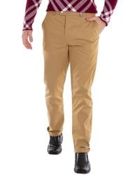 Burberry - Straight-Leg Cotton Trousers, Brand Size 46 (Waist - Lyst