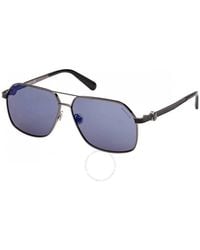 Moncler - Icepol Smoke Navigator Sunglasses Ml0264 08x 61 - Lyst