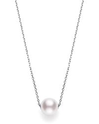 Mikimoto - Akoya Cultured Pearl Pendant Necklace With 18k White Gold 8mm A+ - Lyst