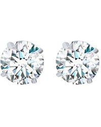 Maulijewels - 4.00Ct 14K Gra Certified D-Vvs1 Round Moissanite Diamond Screw Back Studs Earrings For - Lyst