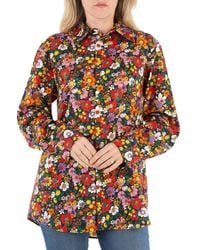 Christopher Kane - Psych Floral Cotton Shirt - Lyst