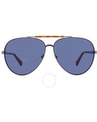 Guess - Blue Pilot Sunglasses Gu5209 08v 61 - Lyst