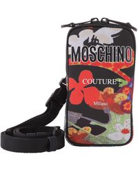 Moschino - Allover Flowers Printed Phone Pouch - Lyst