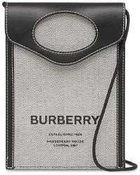 Burberry - Logo-Print Phone Pouch - Lyst