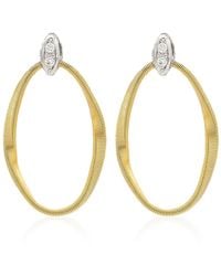 Marco Bicego - Marrakech Onde Collection 18K And Diamond Link Stud - Lyst